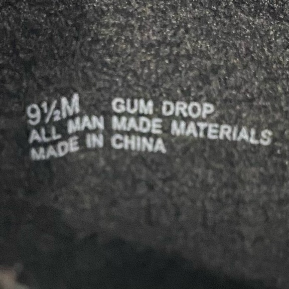 Aerosoles Gum Drop Black Faux Leather Ankle Booties Women’s Size 9.5M - Picture 10 of 11